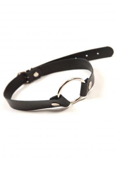 Кляп Leather O-Ring Gag, BLACK