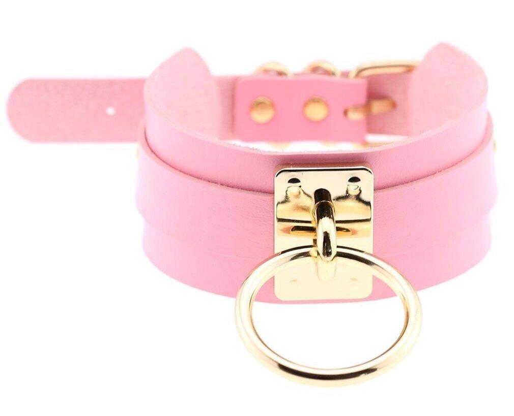 Чокер-нашийник SKN-AS19 PINK Gold