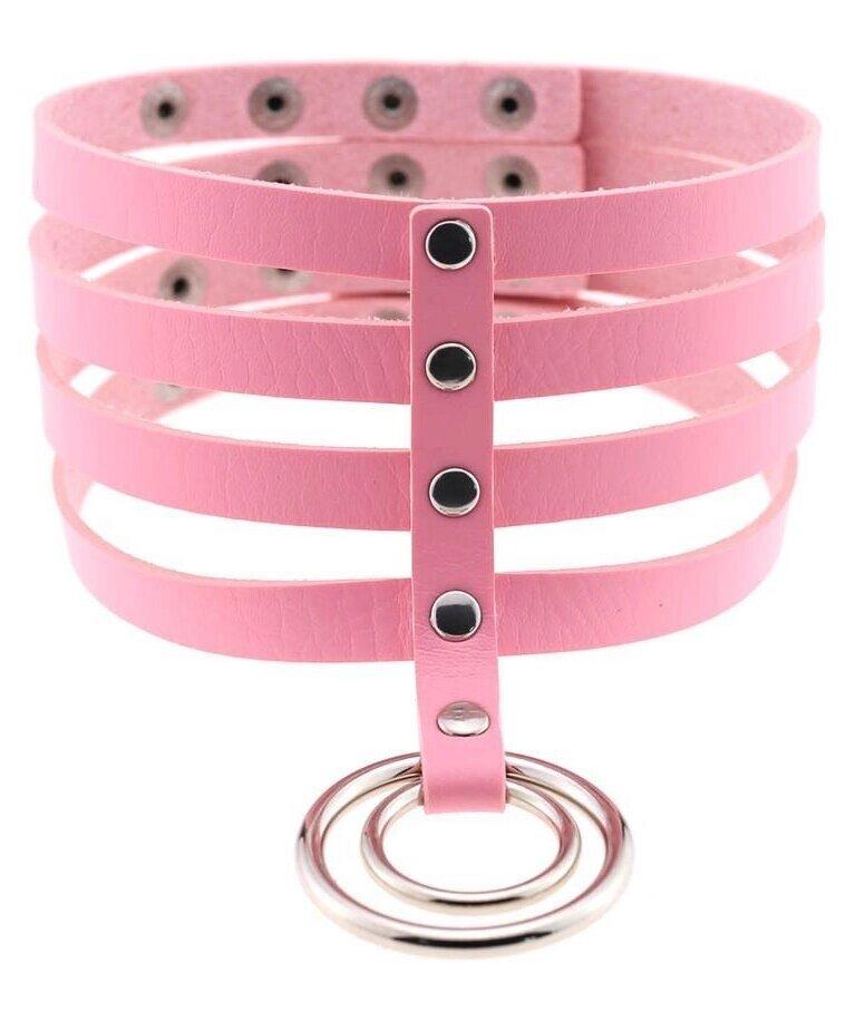 Чокер-нашийник SKN-AS21 PINK