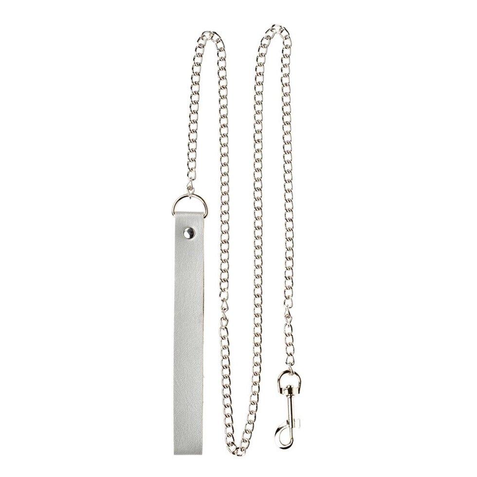 Повідець PU Leather Leash Black, SKN-AS24 Gray