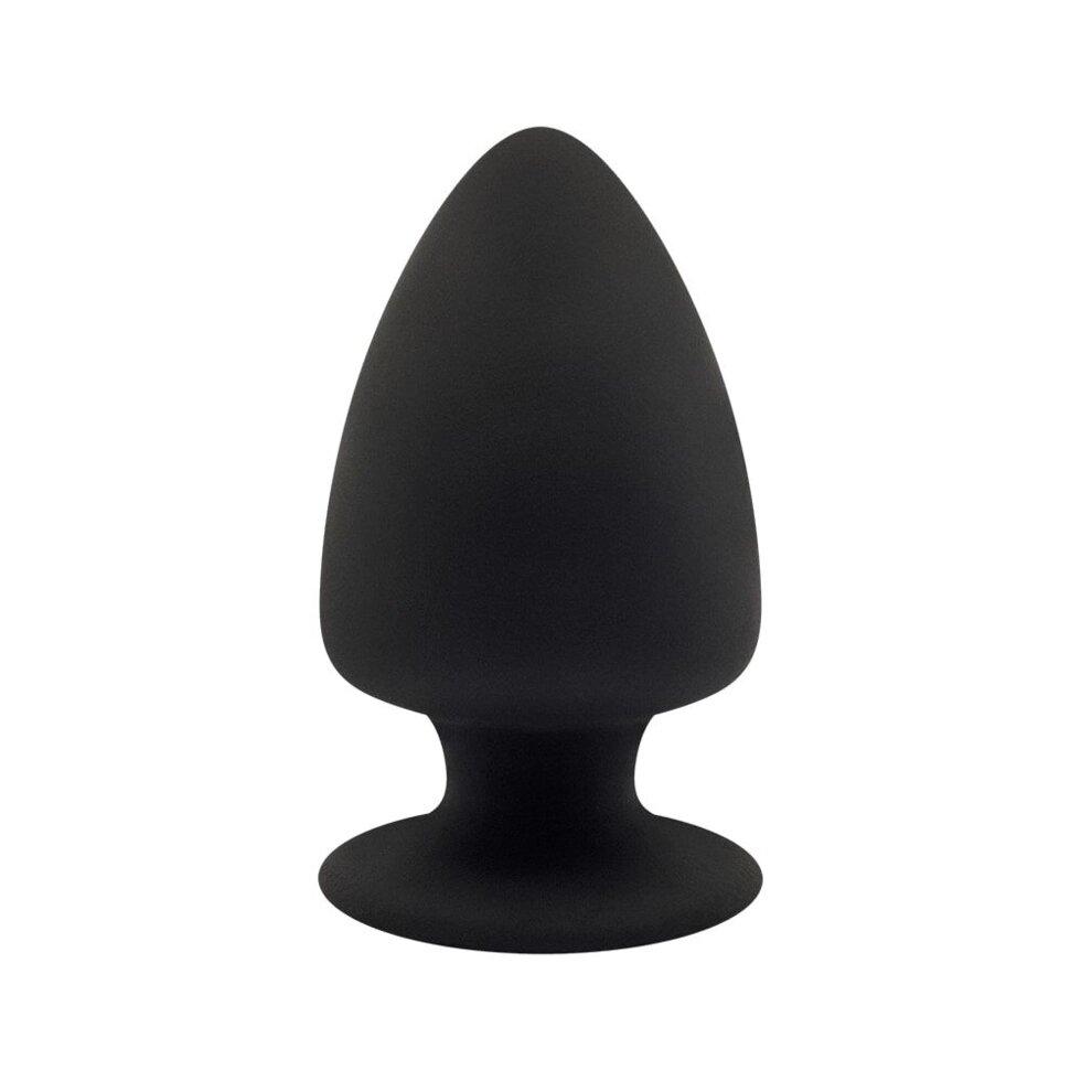 Anal Plug Silexd (модель 1 розмір M) Двоє -шлейф, силікон+silexpan, діаметр 6,2 см