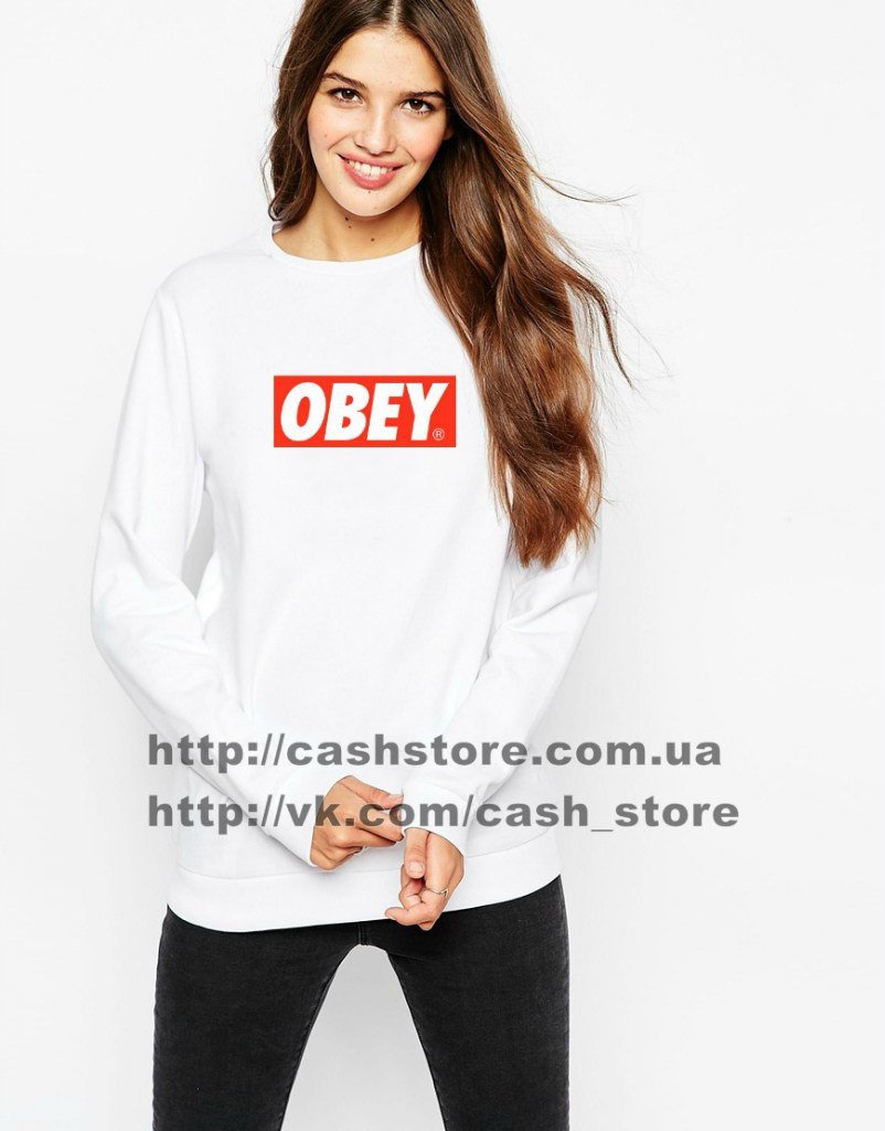 Женский свитшот / Толстовка Obey - фото 1 - id-p260644350