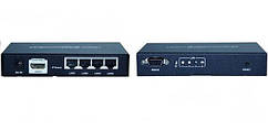 03-03-156. HDMI EXTENDER: передавач (TX) + приймач (RX), по 1 кабелю Cat5E/6 до 120м, з роутером, GC-374