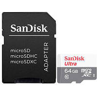 Новинка Карта памяти SanDisk 64GB microSD class 10 Ultra Light (SDSQUNR-064G-GN3MA) !