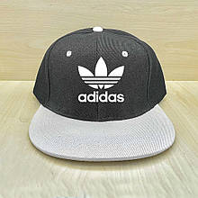 Кепка сніпбек Адідас (Adidas) чоловіча на кожен день, чорна