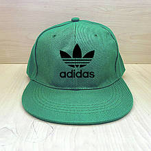 Кепка сніпбек Адідас (Adidas) чоловіча на кожен день, зелена