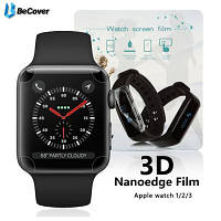 Пленка защитная BeCover Full Cover для Apple Watch Series 3/4 42mm/44mm (701962) - Вища Якість та Гарантія!