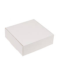 Коробка для десертів без вікна 150х150х50 біла