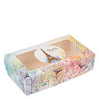 Коробка для десертів з вікном "Париж" 200х115х50