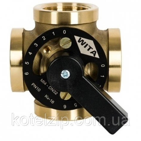 Wita Minimix MI 4 x 1 1/2" Вентиль змішувальний 4-х ходовий, фото 1