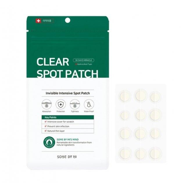 Протизапальні гідроколоїдні патчі від акне By Some Mi 30 Days Miracle Clear Spot Patch, 18шт
