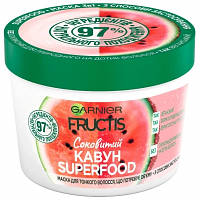 Маска для волос Garnier Fructis Superfood Сочный Арбуз для тонких волос 390 мл (3600542389440) - Вища Якість