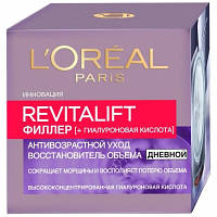 Крем для лица L'Oreal Paris Revitalift Filler Дневной с гиалуроновой кислотой 50 мл (3600523979400)