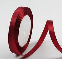 Стрічка атласна 0.6 см 23 м колір бордо
