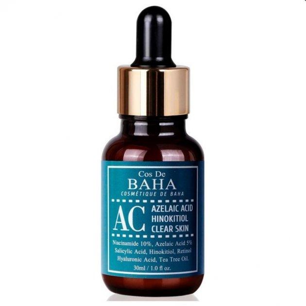 Інтенсивна сироватка проти акне Cos De Baha AC Azelaic Acid Hinokitiol Clear Skin Serum (30 мл)