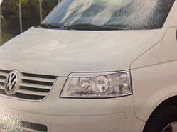 Реснички на фары Volkswagen T5 2003-