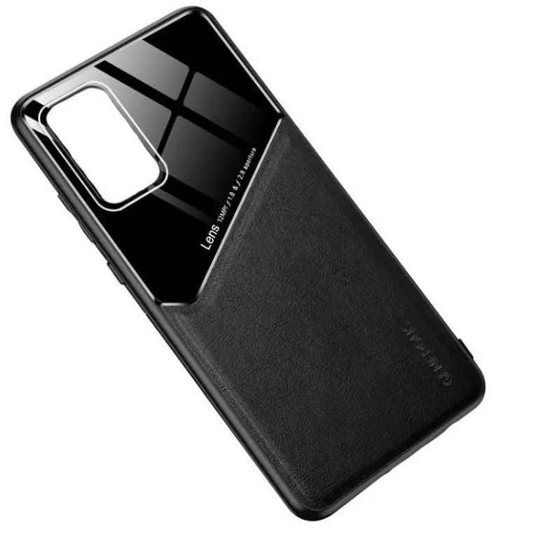 Бізнес чехол бампер GENEROUS для Samsung Galaxy S21 FE 5G зі скла і штучної шкіри