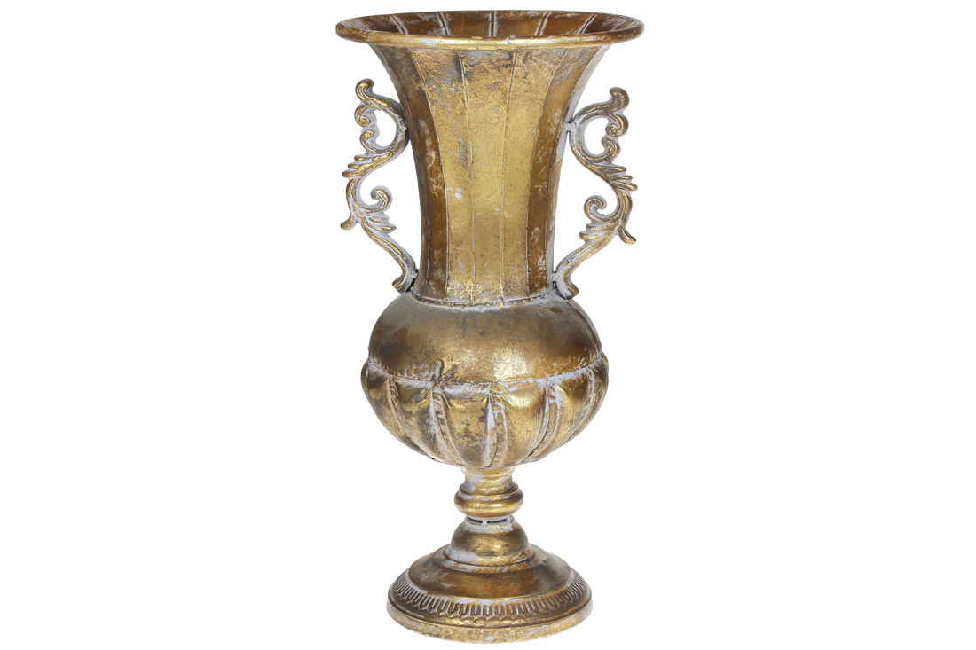 Кашпо металеве з ручками, 43см, фото 1