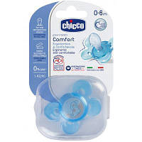 Пустышка Chicco Physio Comfort силиконовая 0-6 мес голубая 1 шт (74911.21) - Топ Продаж!