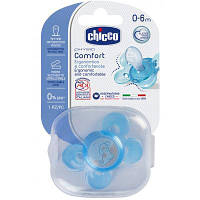 Пустышка Chicco Physio Comfort силиконовая 0-6 мес голубая 1 шт (74911.21)