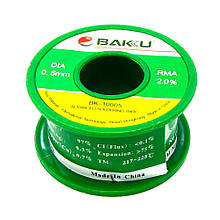 Припій BAKU BK-10005 (0.5 мм, Sn 97%, Ag 0.3%, Cu 0.7%, rma 2%)