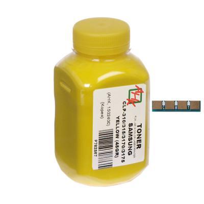 Тонер Samsung CLP-310/315/3175, 45г Yellow + chip AHK (15208)