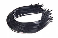 Ободок для волос металлический 0,3 см черный (упаковка 100 шт)
