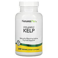 Келп, Норвезькі бурі водорості, Icelandic Kelp, nature's Plus, 300 таблеток