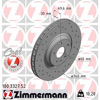 Тормозной диск ZIMMERMANN 100.3327.52 - Топ Продаж!