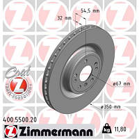 Тормозной диск ZIMMERMANN 400.5500.20 - Топ Продаж!