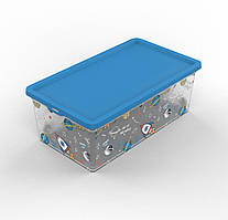 Коробка з кришкою QUTU TREND BOX SPACE FUN 5л. (TREND BOX з/к SPACE FUN 5л.)