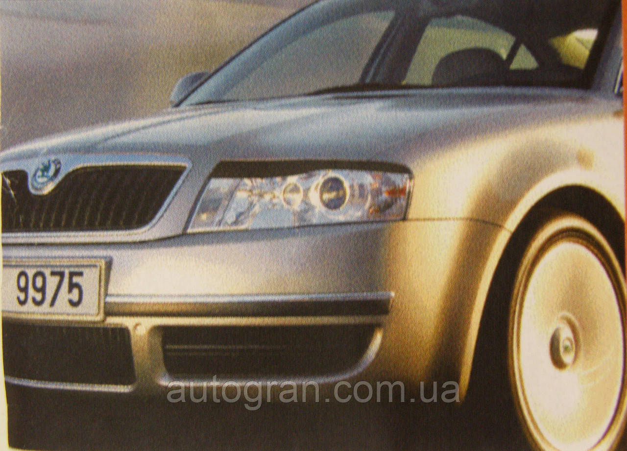 Реснічки на фари Skoda Superb 2002-2008 тип 1