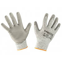 Защитные перчатки Neo Tools с полиуретановым покрытием, против порезов, p. 10 (97-609-10) - Топ Продаж!