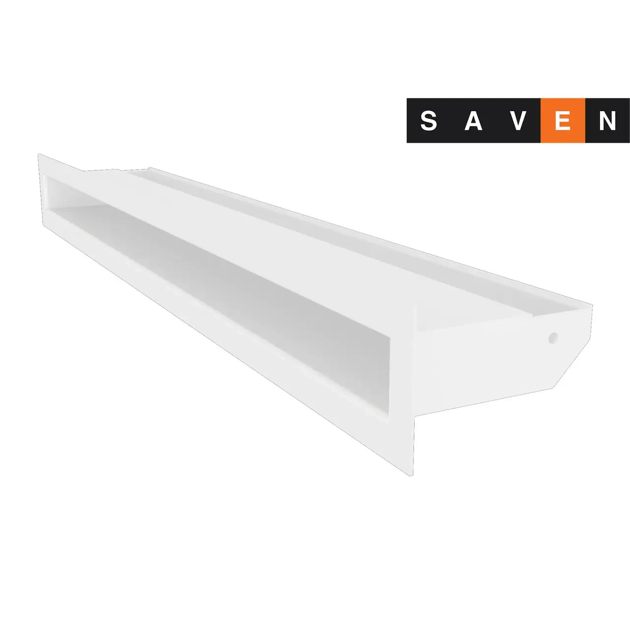 Вентиляційна решітка для каміна SAVEN Loft 60х400 біла, фото 1