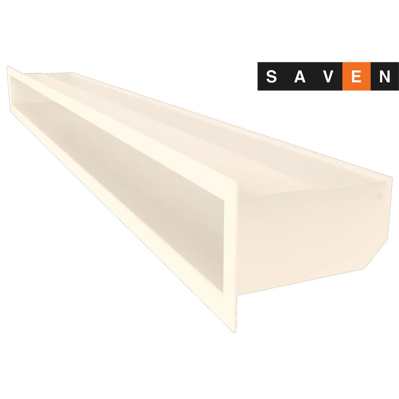 Вентиляційна решітка для каміна SAVEN Loft 90х1000 кремова, фото 1