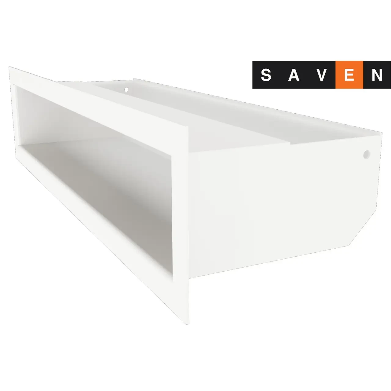 Вентиляційна решітка для каміна SAVEN Loft 90х400 біла, фото 1