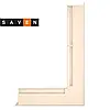 Вентиляційна решітка для каміна кутова права SAVEN Loft Angle 60х600х400 кремова, фото 3