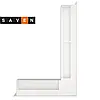 Вентиляційна решітка для каміна кутова права SAVEN Loft Angle 90х600х400 біла, фото 3