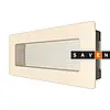 Вентиляційна решітка для каміна SAVEN 11х24 кремова, фото 2