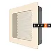 Вентиляційна решітка для каміна SAVEN 17х17 кремова, фото 2