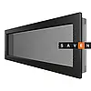 Вентиляційна решітка для каміна SAVEN 17х49 чорна, фото 2
