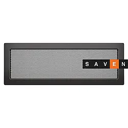 Вентиляційна решітка для каміна SAVEN 17х49 графітова