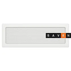 Вентиляційна решітка для каміна SAVEN 17х49 біла