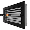 Вентиляційна решітка для каміна SAVEN 17х30 чорна з жалюзі, фото 2