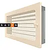 Вентиляційна решітка для каміна SAVEN 17х30 кремова з жалюзі, фото 2