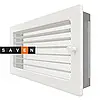 Вентиляційна решітка для каміна SAVEN 17х30 біла з жалюзі, фото 2
