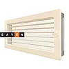 Вентиляційна решітка для каміна SAVEN 17х37 кремова з жалюзі, фото 2