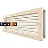 Вентиляційна решітка для каміна SAVEN 17х49 кремова з жалюзі, фото 2