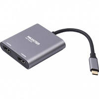 Переходник Maxxter USB-C to 2 HDMI 2 display (V-CM-2HDMI)