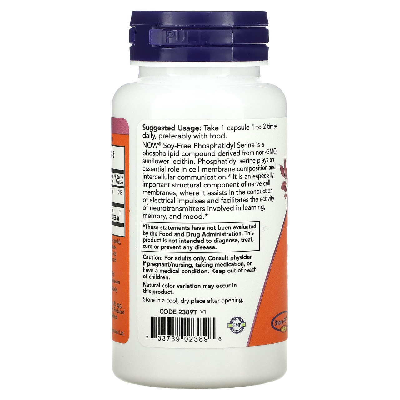 Купить Фосфатидилсерин NOW Foods "Soy-Free Phosphatidyl Serine" без сои ...